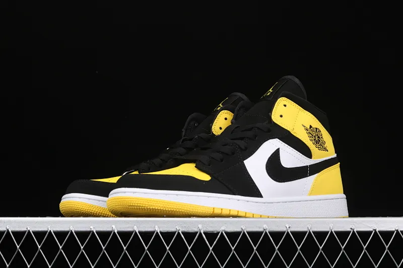All categories Air Jordan Jordan series basketball shoes Air Jordan 1 Mid Air Jordan 1 Mid SE "Yellow Toe" AJ1 Joe 1 mid-top series basketball shoes 852542-071